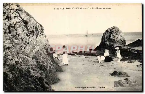 Cartes postales Le Pouliguen Les rochers ronds