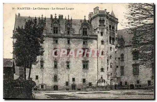 Ansichtskarte AK Nantes Le chateau Le grand logis