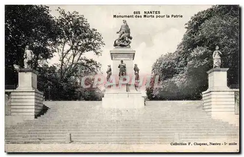 Cartes postales Nantes Monument des morts pour la patrie