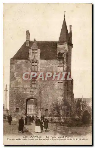 Ansichtskarte AK Nantes La porte St Pierre