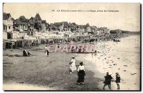 Cartes postales La Baule La plage prise de l&#39estacade