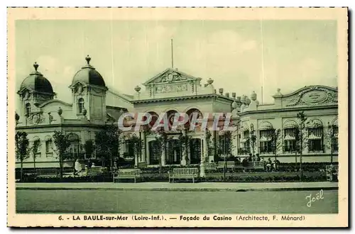 Cartes postales La Baule sur mer Facade de casino