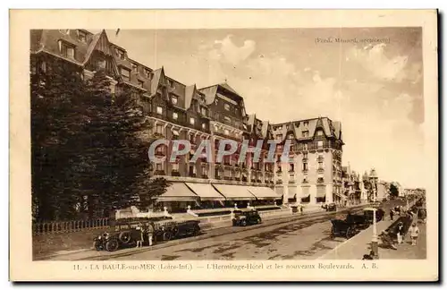 Cartes postales La Baule sur mer L&#39Hermitage Hotel et les boulevards