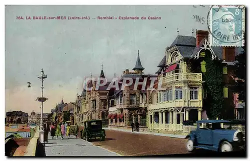 Cartes postales La Baule sur mer Remblai Esplanade du casino