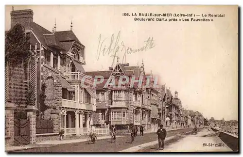 Cartes postales La Baule sur mer Le remblai Boulevard Darlu pres les Fauvettes