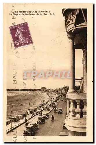 Cartes postales La Baule sur mer La plage et le boulevard de la mer