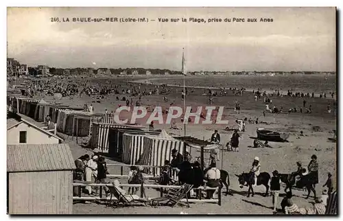 Ansichtskarte AK La Baule Vue sur la plage prise du parc aux anes donkey