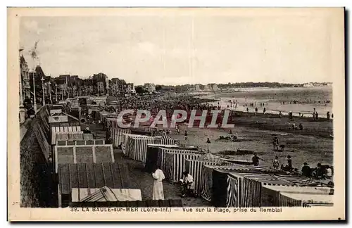 Ansichtskarte AK La Baule Vue sur la plage prise du remblai