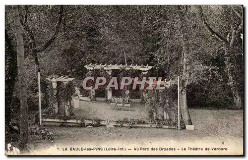 Cartes postales La Baule Au parc des Dryades Le theatre de verdure