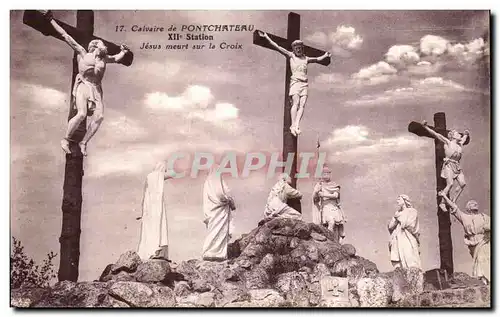 Cartes postales Calvaire de Pontchateau Jesus meurt sur la croix