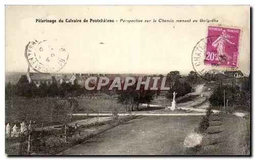 Cartes postales Pelerinage du calvaire de Pontchateau Perspective sur le chemin menant a Golgotha