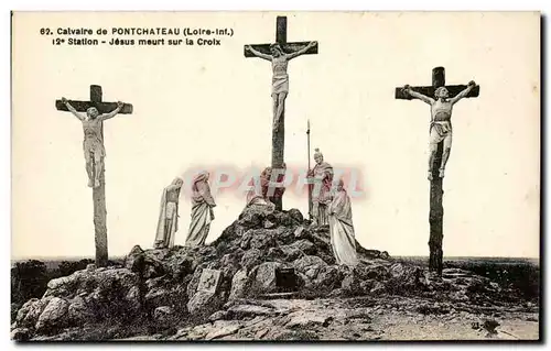 Cartes postales Pontchateau Calvaire de la Madeleine Jesus meurt sur la croix