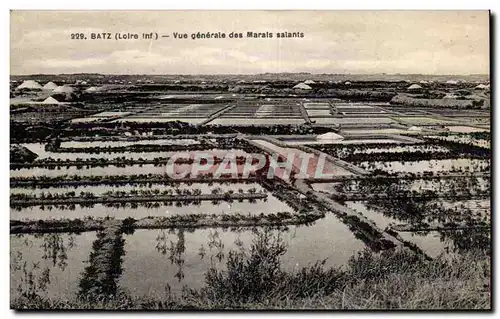 Cartes postales Batz Vue generale des marais salants