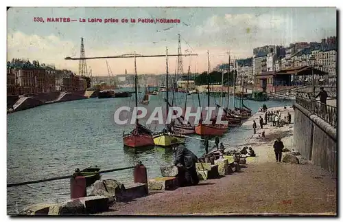 Nantes Cartes postales La loire prise de la petite Hollande