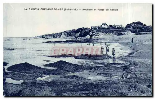 Cartes postales Saint Michel Chef Chef Rochers et plage du Redols