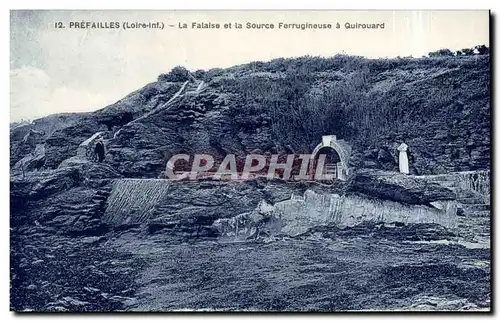 Ansichtskarte AK Prefailles La falaise et la source ferrugineuse a Quirouard