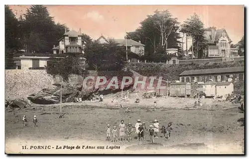 Ansichtskarte AK Pornic La plage de l&#39anse aux lapins Enfants