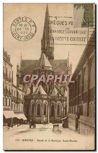 Cartes postales Nantes Abside de la basilique Saint Nicolas