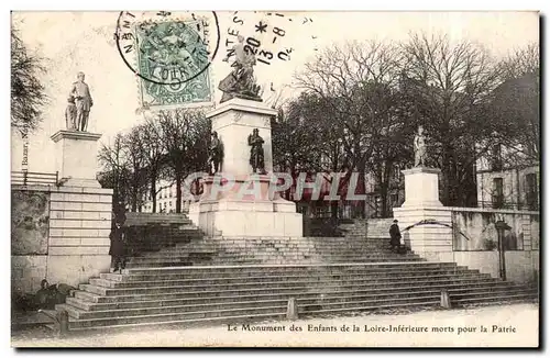 Cartes postales Nantes Le monument des enfants de la Loire inferieure morts pour la patrie