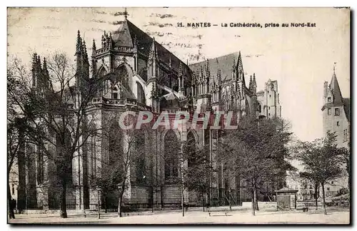 Cartes postales Nantes La cathedrale prise du Nord Est