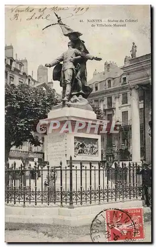 Ansichtskarte AK Nantes Statue du colonel de Villebois Mareuil