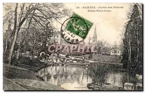 Ansichtskarte AK Nantes le jardin des plantes Petite piece d&#39eau