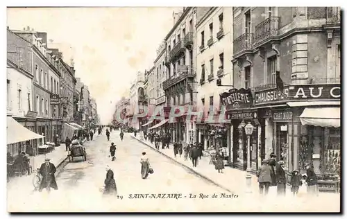 Cartes postales Saint Nazaire La rue de Nantes