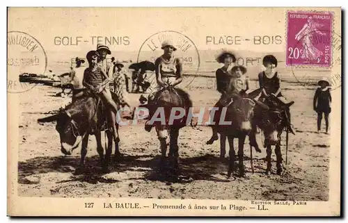 Ansichtskarte AK La Baule promenade a anes sur la plage Donkey