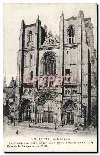 Cartes postales Nantes La cathedrale