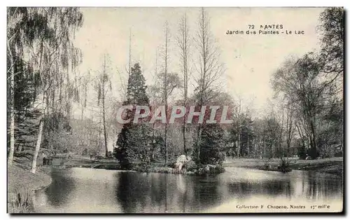 Ansichtskarte AK Nantes Jardin des plantes Le lac