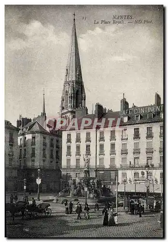 Cartes postales Nantes La place royale