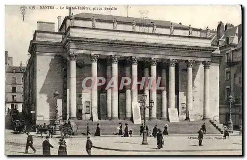 Nantes Ansichtskarte AK Le grand theatre place Graslin