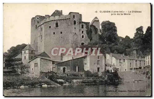 Ansichtskarte AK Clisson Le chateau pris de la Sevre