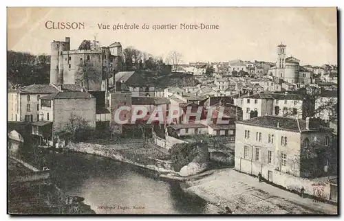 Cartes postales Clisson Vue generale du quartier Notre DAme