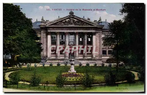 Cartes postales Nantes Square de la monnaie et Museum