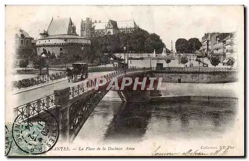 Cartes postales Nantes La place de la duchesse Anne