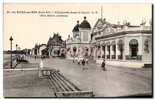 Cartes postales La Baule sur Mer L&#39esplanade devant le casino