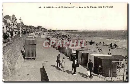 La Baule sur Mer Cartes postales Vue de la plage vers Pornichet