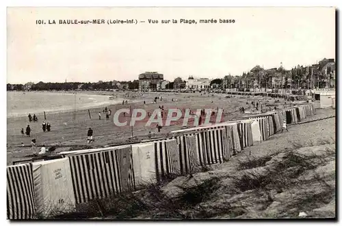 La Baule sur Mer Ansichtskarte AK Vue sur la plage maree basse