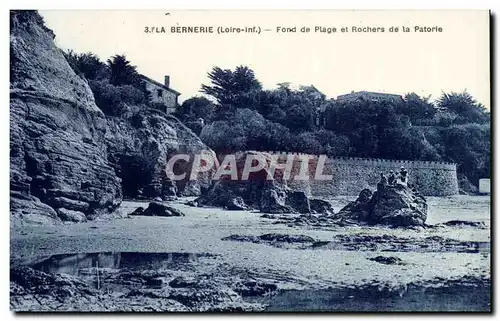 La Bernerie Cartes postales Fond de plage et rochers de la Patorie