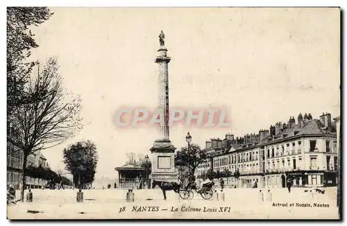 Nantes Ansichtskarte AK la colonne Louis XVI