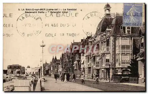 La Baule Ansichtskarte AK Le remblai Boulevard Darlu Splendid Hotel