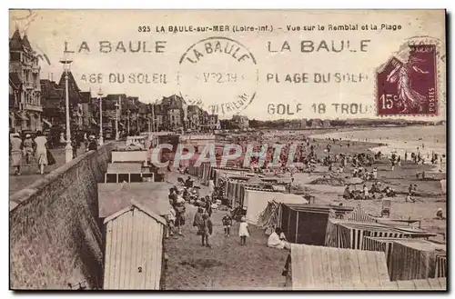 La Baule Ansichtskarte AK Vue sur le remblai et la plage