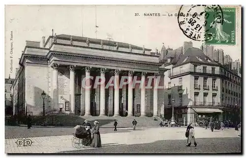 Nantes Cartes postales Le grand theatre