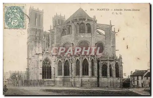 Cartes postales Nantes Abside Notre DAme