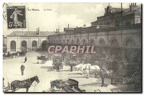 REPRODUCTION Le Mans La gare