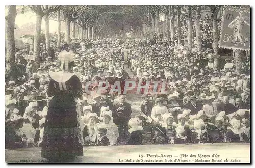 REPRODUCTION Pont Aven Fetes des ajoncs d&#39or La salle de spectacle au bois d&#39Mour Madame Borel