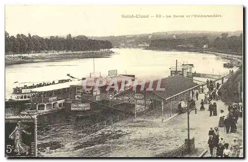 REPRODUCTION Saint Cloud La Seine et l'embarcadere