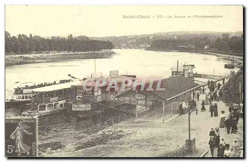 REPRODUCTION Saint Cloud La Seine et l'embarcadere