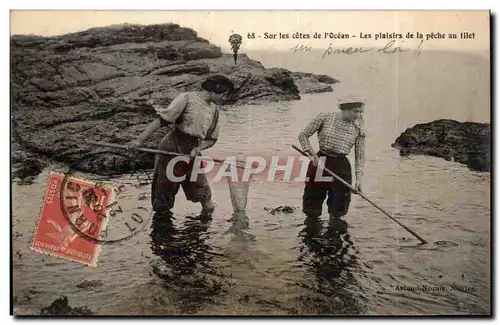 Ansichtskarte AK Sur les cotes de l&#39ocean Les plaisirs de la peche au filet